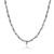 Additional view of Mens 24" Italian Chain Gunmetal-Finish Sterling Silver Paperclip Chain Necklace by ETHOS - UN26