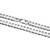 Men's 24" Italian Chain Rhodium-Plated Sterling Silver Curb Chain Necklace by ETHOS - UN3324