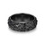Additional view 2 of Mens Dark Reign Gunmetal-Finish Sterling Silver Ring by ETHOS - UR0044