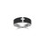 Additional view of Mens Black Sparkle Rhodium and Gunmetal Sterling Silver Lab-Created Black Sapphire Ring by ETHOS - UR20