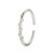Charles Garnier New Mesh 2 Gold/Rhodium-Plated Sterling Silver Cubic Zirconia Cuff Bracelet CB0071