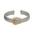 Charles Garnier Aurora Gold/Rhodium-Plated Sterling Silver Cubic Zirconia Cuff Bracelet CB0114