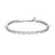 Charles Garnier Windsor Rhodium-Plated Sterling Silver Lab-Created White Sapphire Bracelet CB0191