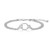 Charles Garnier Equestra Rhodium-Plated Sterling Silver Cubic Zirconia Bracelet CB0213