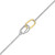 Charles Garnier Promise Gold/Rhodium-Plated Sterling Silver Cubic Zirconia Bracelet CB0227