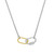 Charles Garnier Promise Gold/Rhodium-Plated Sterling Silver Cubic Zirconia Necklace CN0227