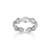 Charles Garnier Windsor Rhodium-Plated Sterling Silver Lab-Created White Sapphire Ring CR0189