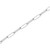 Charles Garnier Paperclip Rhodium-Plated Sterling Silver Necklace SDN3367W17