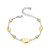 ELLE Jewelry Aurelia Two-Tone Plated Sterling Silver Bracelet LB0273