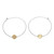 ELLE Two-Tone Plated Sterling Silver Lab-Created Sapphire Bracelet LB0264