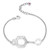 ELLE Jewelry Lattice Sterling Silver Bracelet B10201W