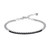 ELLE Jewelry Nautical Sterling Silver Black Spinel Bangle Bracelet B10276WN