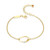 ELLE Jewelry Wink Gold-Plated Sterling Silver Cubic Zirconia Bracelet LB0279