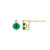 ELLE Gold-Plated Sterling Silver Lab-Created Emerald Stud Earrings E10348MAYY