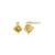 ELLE Jewelry Gold-Plated Sterling Silver Citrine Stud Earrings E10348NOVY