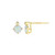 ELLE Gold-Plated Sterling Silver Lab-Created Opal Stud Earrings E10348OCTY