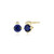 ELLE Gold-Plated Sterling Silver Lab-Created Sapphire Stud Earrings E10348SEPY