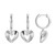 ELLE Jewelry Eternal Sterling Silver Cubic Zirconia Hoop Earrings LE0250