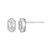 ELLE Jewelry Serenelle Sterling Silver Cubic Zirconia Stud Earrings LE0267
