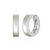 ELLE Jewelry Vera Sterling Silver White Mother-of-Pearl Hoop Earrings LE0235