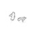 ELLE Jewelry Wink Sterling Silver Cubic Zirconia Hoop Earrings LE0280