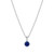 ELLE Jewelry Duchess Sterling Silver Lab-Created Sapphire Necklace LN0292