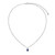 ELLE Jewelry Duchess Sterling Silver Lab-Created Sapphire Necklace LN0292