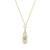 ELLE Jewelry Lustre 2.0 Gold-Plated Sterling Silver CZ Necklace LN0289