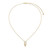 ELLE Jewelry Lustre 2.0 Gold-Plated Sterling Silver CZ Necklace LN0291