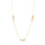 ELLE Jewelry Riviere Gold-Plated Sterling Silver Rose Quartz Necklace LN0242