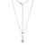 ELLE Jewelry Serenelle Sterling Silver Cubic Zirconia Necklace LN0267