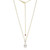 ELLE Jewelry Serenelle Gold-Plated Sterling Silver CZ Necklace LN0268