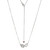 ELLE Jewelry Tulip Sterling Silver Cubic Zirconia Necklace LN0255