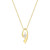 ELLE Jewelry Wink Gold-Plated Sterling Silver Cubic Zirconia Necklace LN0277