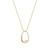 ELLE Jewelry Wink Gold-Plated Sterling Silver Cubic Zirconia Necklace LN0279
