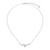 ELLE Jewelry Wink Sterling Silver Cubic Zirconia Necklace LN0280