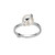 ELLE Jewelry Luna 2.0 Rhodium-Plated Sterling Silver Cultured Freshwater Pearl Ring LR0076