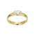 ELLE Jewelry Serenelle Gold-Plated Sterling Silver Cubic Zirconia Ring LR0268