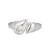 ELLE Jewelry Tulip Sterling Silver Cubic Zirconia Ring LR0255