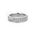 ELLE Jewelry Weave Rhodium-Plated Sterling Silver Lab-Created White Sapphire Ring LR0115