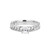 ELLE Jewelry Weave Rhodium-Plated Sterling Silver Lab-Created White Sapphire Solitaire Ring LR0116