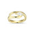 ELLE Jewelry Wink Gold-Plated Sterling Silver Cubic Zirconia Ring LR0277
