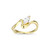 ELLE Jewelry Wink Gold-Plated Sterling Silver Cubic Zirconia Ring LR0281