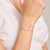 M by Monte Luna Lab-Created Diamond Lotus Tag Bolo Gold-Plated Sterling Silver Bracelet