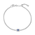 M by Monte Luna Lab-Created Diamond Evil Eye Bolo Rhodium-Plated Sterling Silver Bracelet