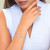 M by Monte Luna Lab-Created Diamond Silver Lining Cloud Bolo Rhodium-Plated Sterling Silver Bracelet