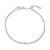 M by Monte Luna Scattered Lab-Created Diamond Bolo Rhodium-Plated Sterling Silver Bracelet