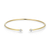 M by Monte Luna Four Cluster Lab-Created Diamond Flex Cuff 14K Yellow Gold-Plated Sterling Silver Bracelet BB0176Y