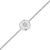 M by Monte Luna North Star Medallion Lab-Created Diamond Bolo Rhodium-Plated Sterling Silver Bracelet