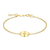 M by Monte Luna North Star Medallion Lab-Created Diamond Bolo Gold-Plated Sterling Silver Bracelet